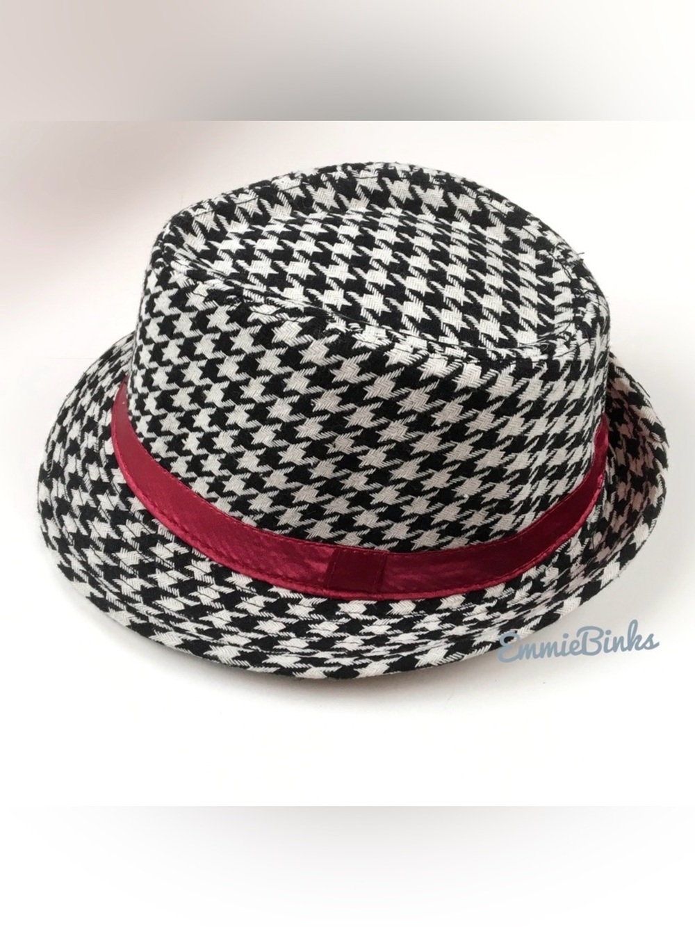 New University of Alabama Coach Bear Bryant Style Houndstooth Fedora Hat Unisex - Picture 6 of 11